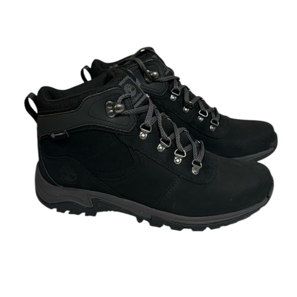 NWT Timberland Black Hiker Boots Timberland Mt. Maddsen Waterproof Mid sz 8.5 - Picture 2 of 15